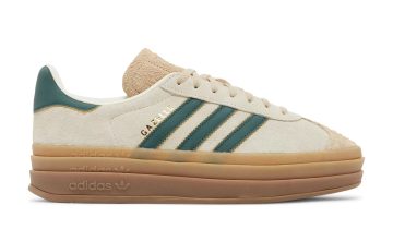 adidas Gazelle Bold Magic Beige Collegiate Green (W)