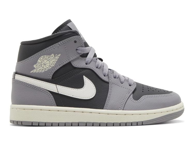 nike air jordan 1 mid cement grey (w)