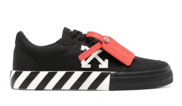 OFF-WHITE Vulcanized Low Canvas Black White