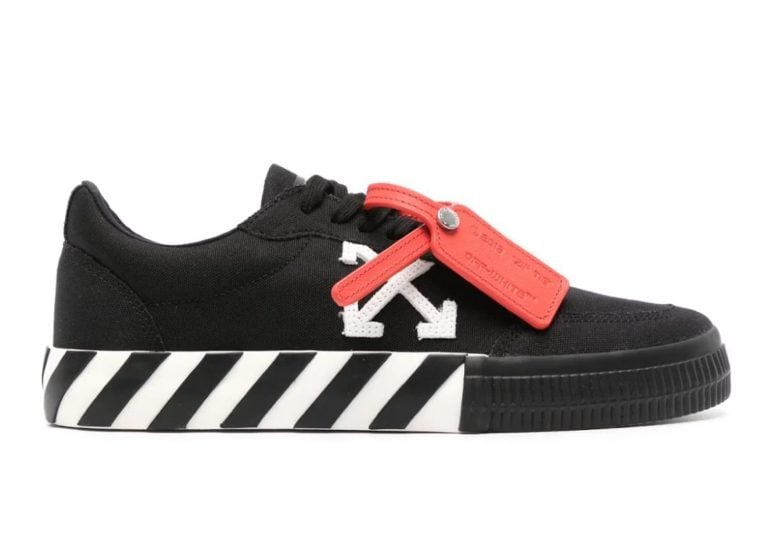 OFF-WHITE Vulcanized Low Canvas Black White