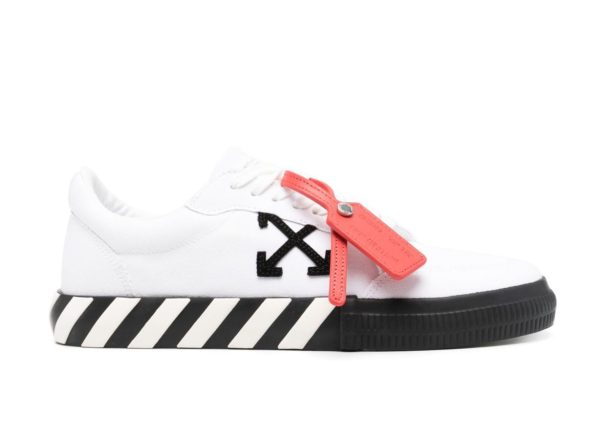 off white vulcanized low canvas white black ice