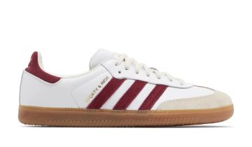 adidas Samba Sporty Rich White Collegiate Burgundy