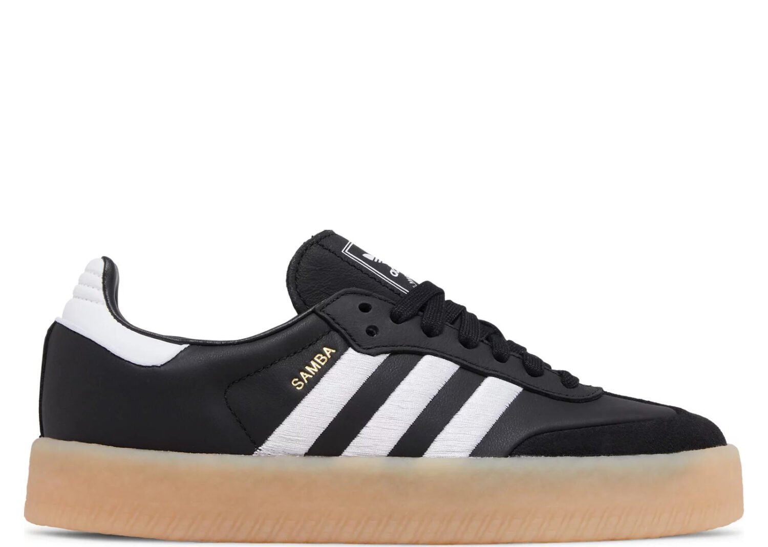 adidas sambae black white gum (w)