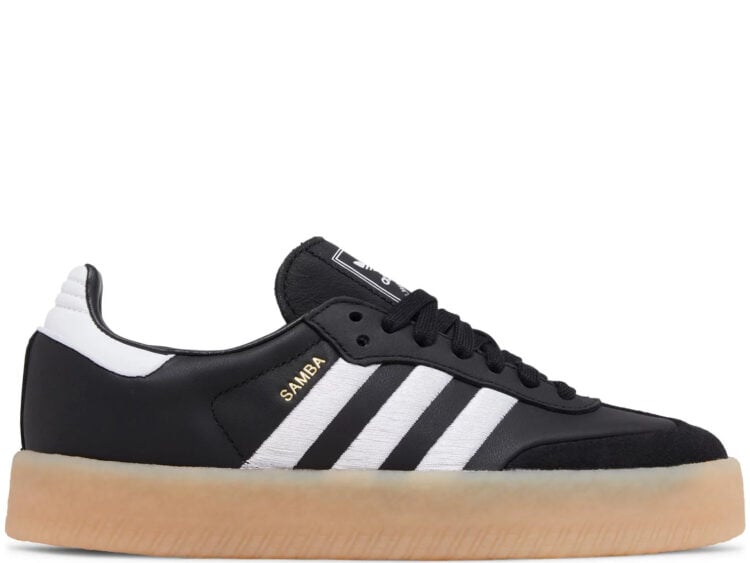 adidas sambae black white gum (w)