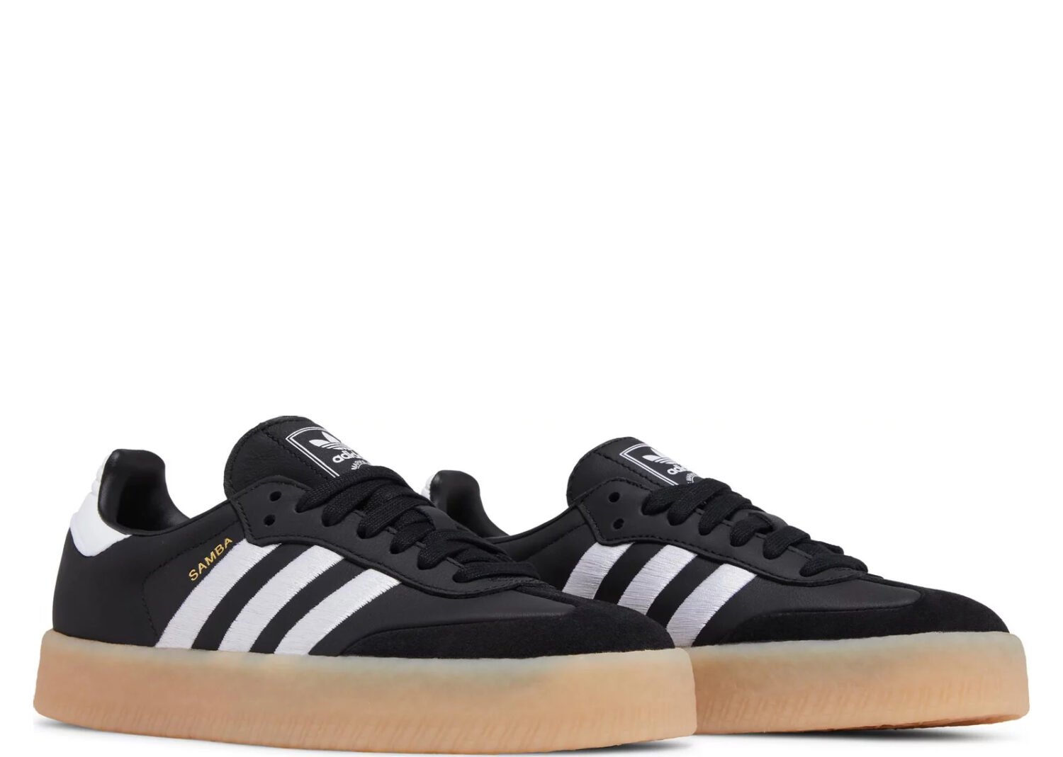 adidas sambae black white gum (w)