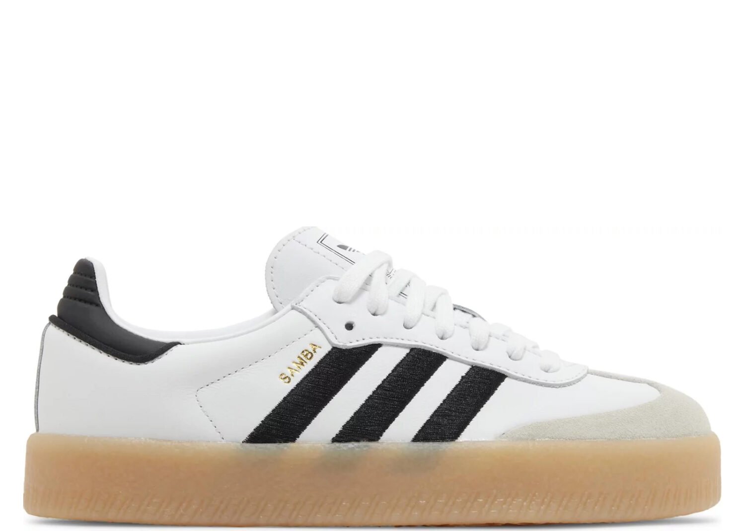 adidas sambae white black gum (w)