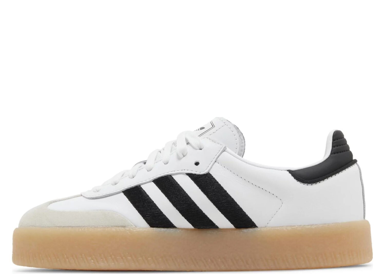 adidas sambae white black gum (w)