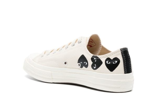converse chuck taylor all star 70 ox comme des garcons play multi heart milk3
