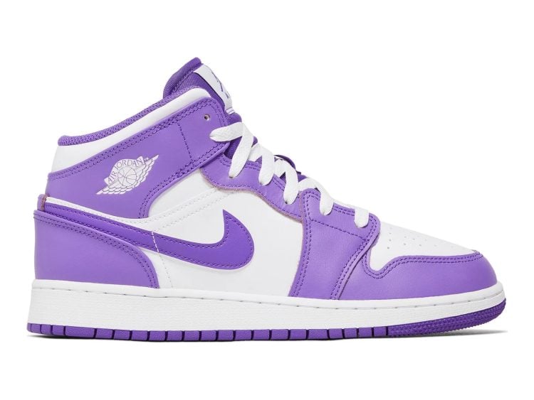 nike air jordan 1 mid purple venom (gs)