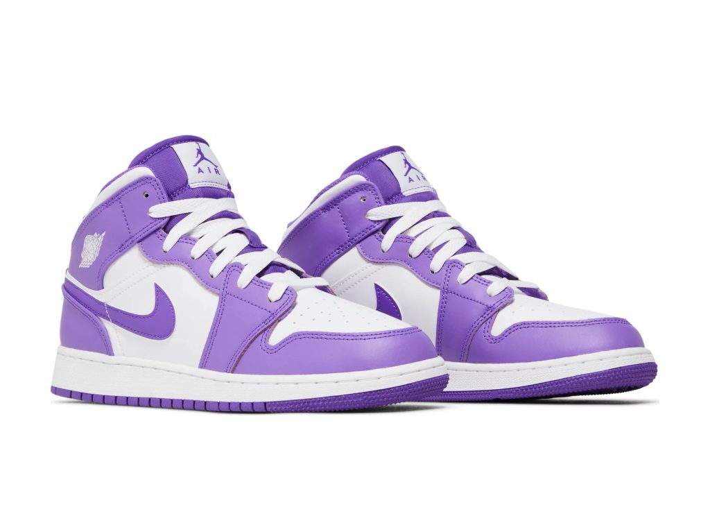 Nike Air Jordan 1 Mid Purple Venom (GS) - DQ8423-511 | Sneaker Baker