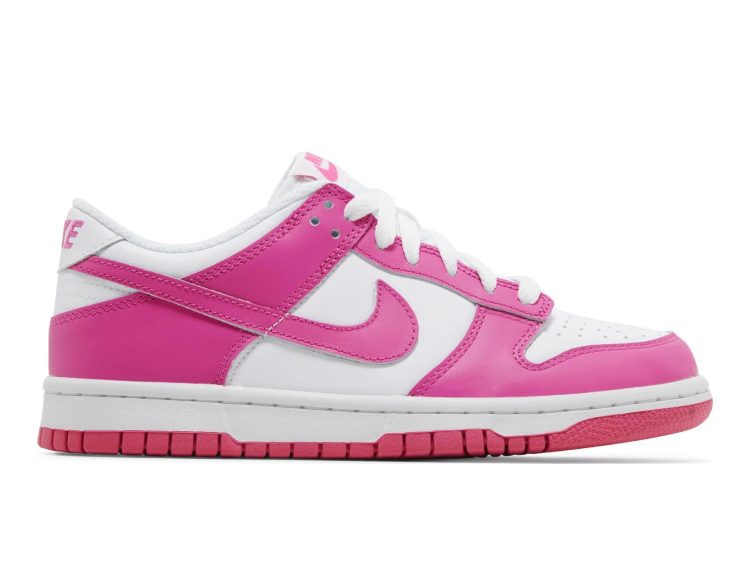 nike dunk low laser fuchsia (gs)