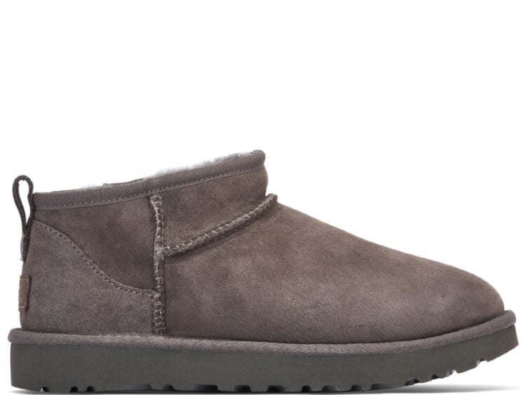 ugg classic ultra mini boot grey (w)