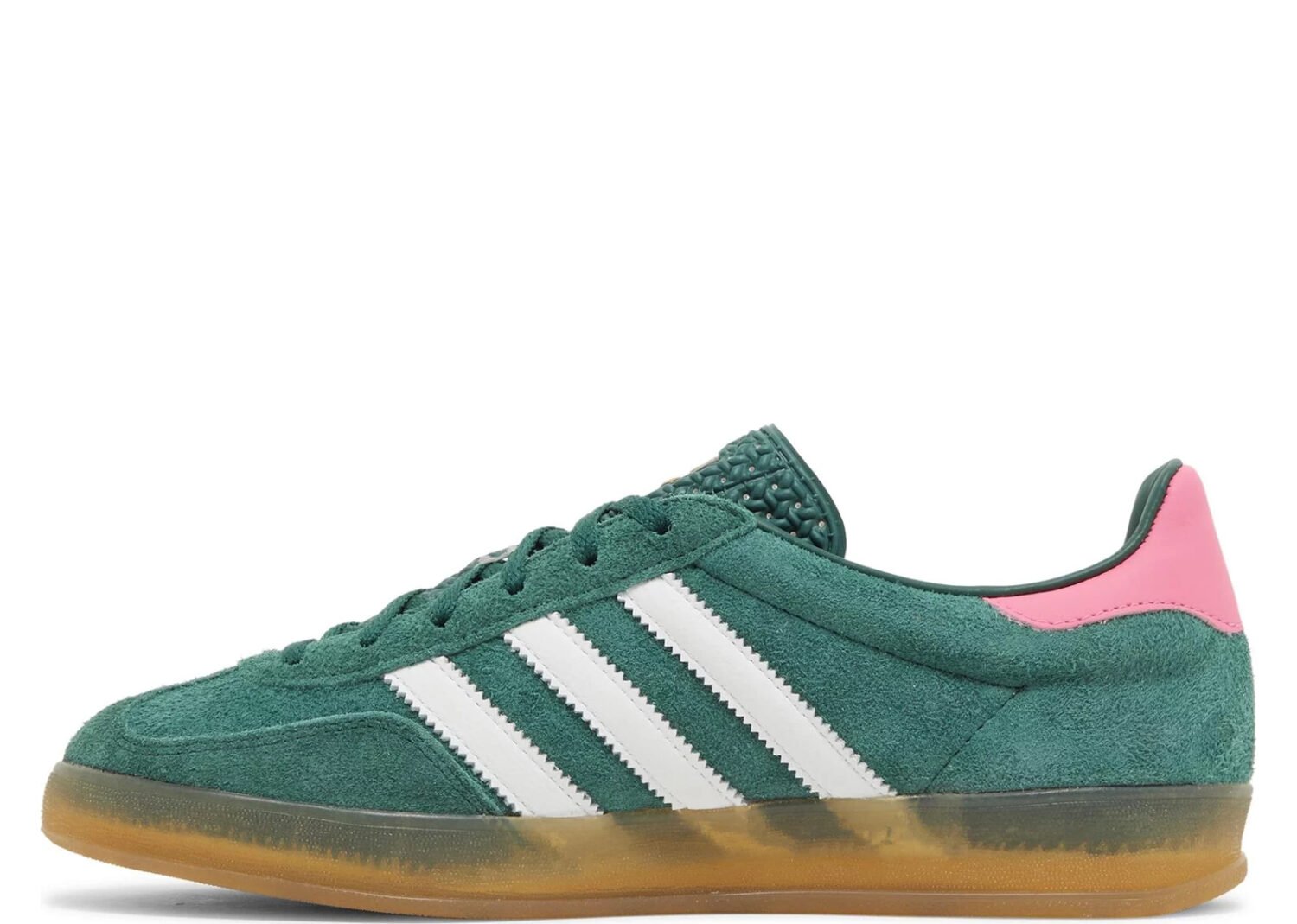 adidas gazelle indoor collegiate green lucid pink (w)