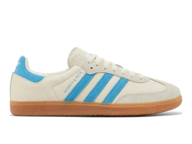 adidas samba og sporty rich cream blue