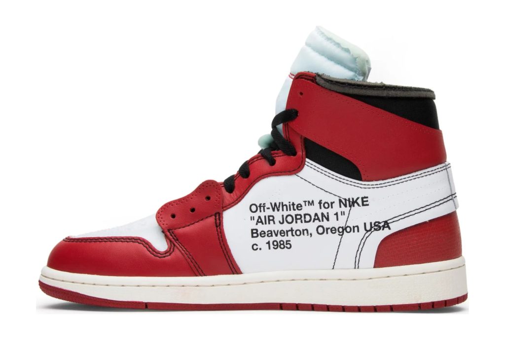 Air Jordan 1 Off-White 赤/クリーム Nike Air Jordan 1 Retro High Off-White Chicago - AA3834-101