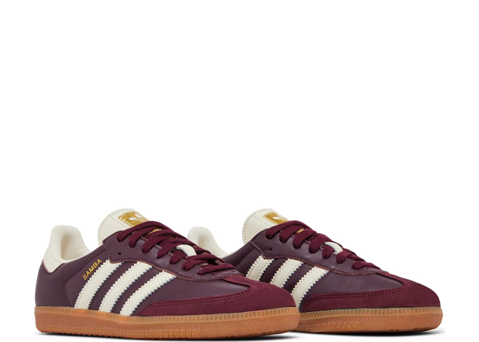 adidas Samba OG Maroon Gold Metallic - ID0477 | Sneaker Baker
