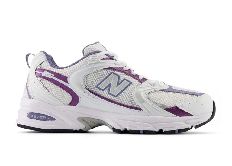 new balance 530 white purple
