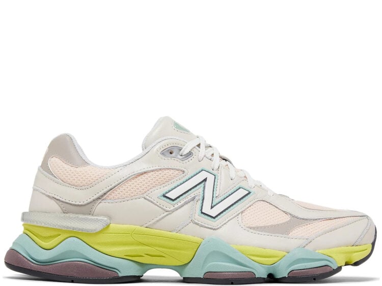 new balance 9060 moonbeam vintage rose lime