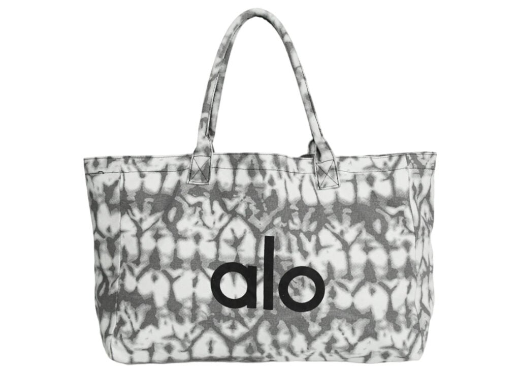 Alo Yoga Iconic Shopper Tote Bag Grey Tiedye - W7066R | Sneaker Baker
