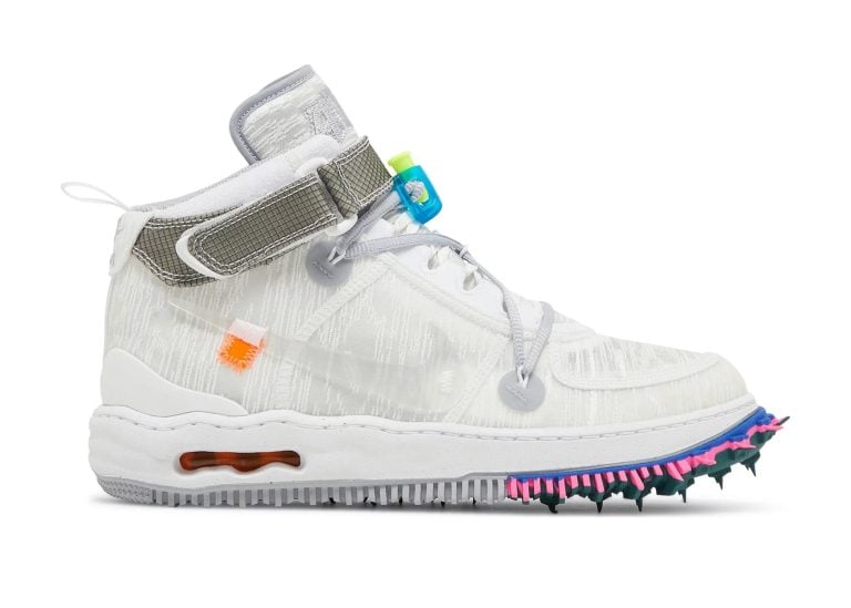 nike air force 1 mid off white white