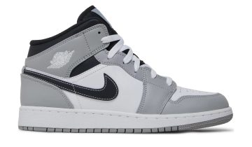 Nike Air Jordan 1 Mid Light Smoke Grey (GS)