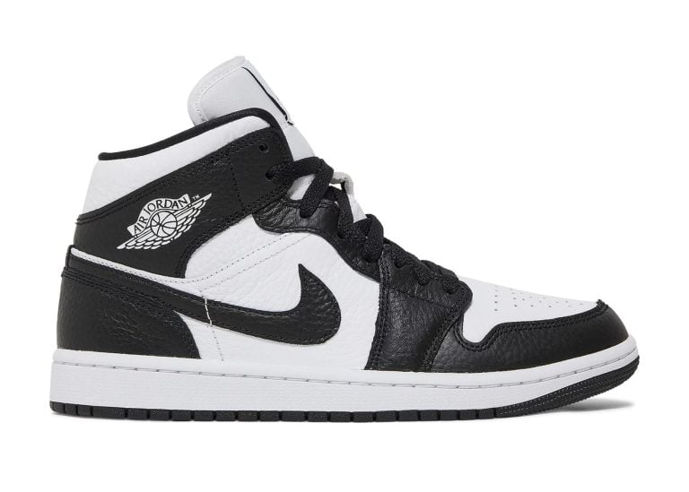 nike air jordan 1 mid split black white (w)