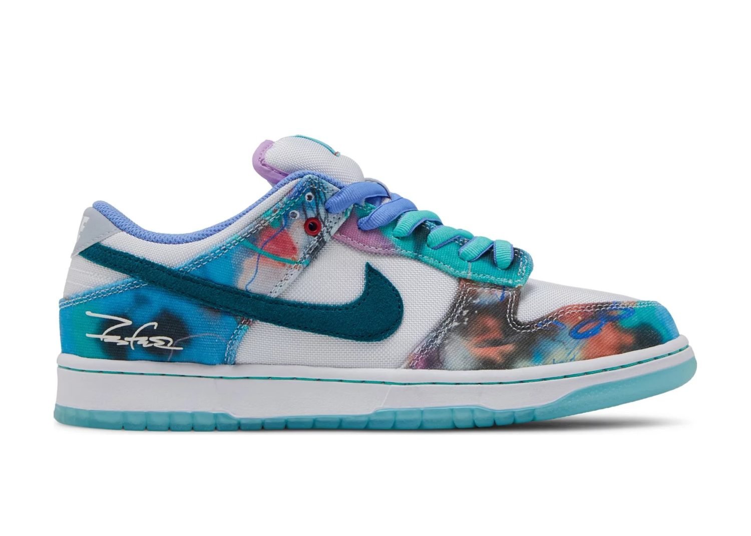 nike sb dunk low futura laboratories bleached aqua