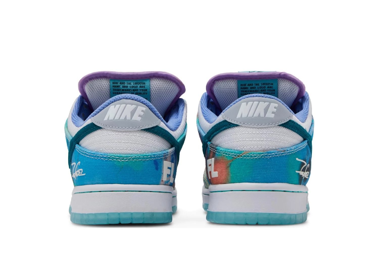 nike sb dunk low futura laboratories bleached aqua 3