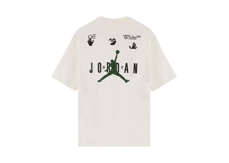 off white x jordan t shirt white
