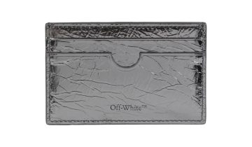 Off-White Jitney Simple Lamina Card Case Silver