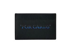 off white quote bookish cardholder black blue