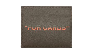 Off-White Quote Card Case Military Orange