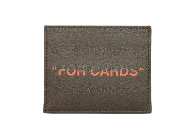 off white quote card case military orange 2