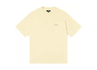 Stüssy Pigment Dyed Inside Out Crew T-Shirt Pale Yellow