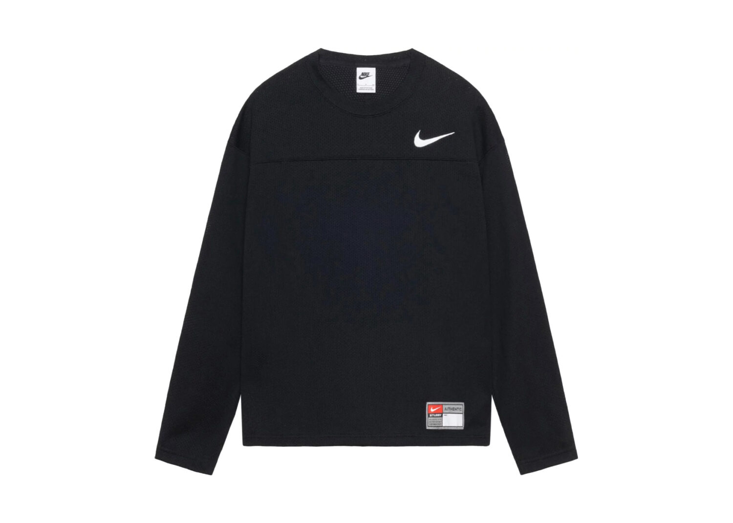 stüssy x nike dri fit mesh jersey black