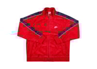 supreme nike velour track jacket red