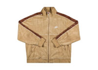 supreme nike velour track jacket tan
