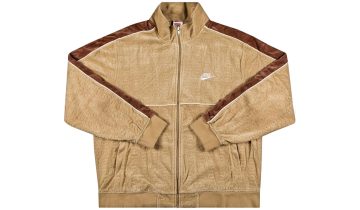 Supreme Nike Velour Track Jacket Tan