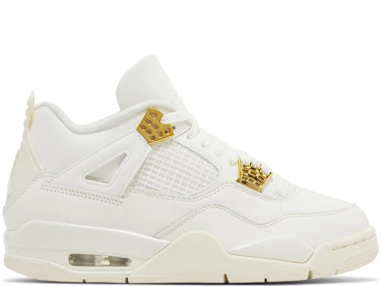 nike air jordan 4 retro metallic gold (w)