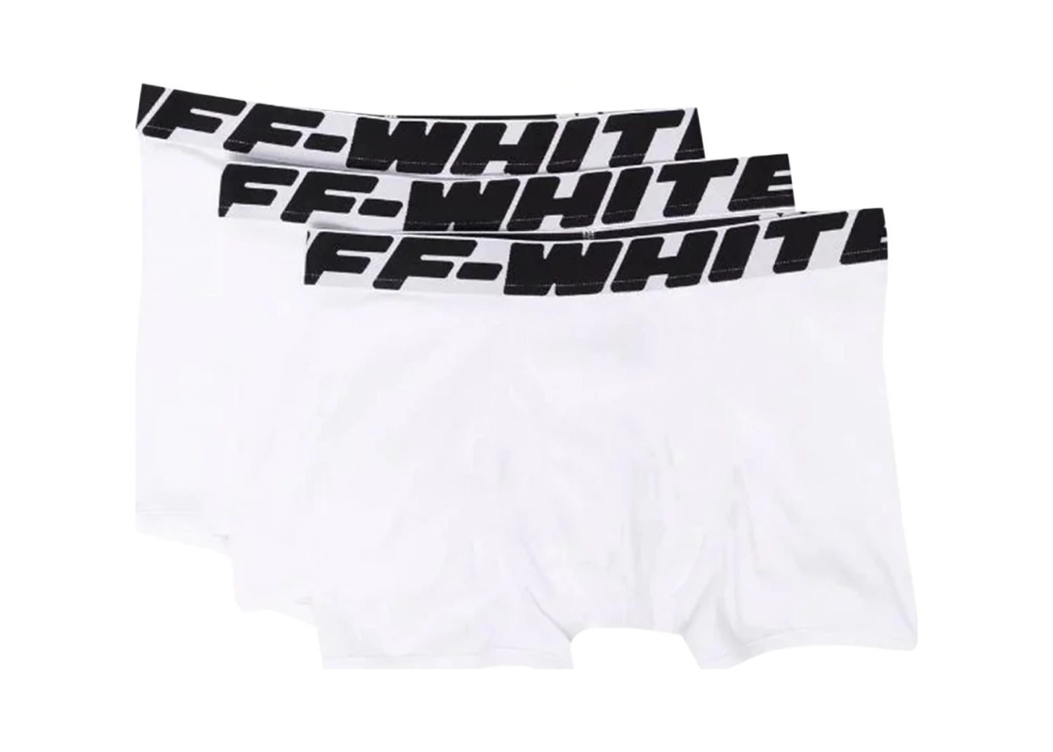 off white classic industrial tripack boxers white black