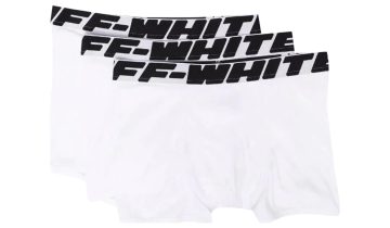 OFF-WHITE Classic Industrial Tripack Boxers White Black