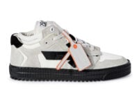 off white floating arrow logo appliqué light grey