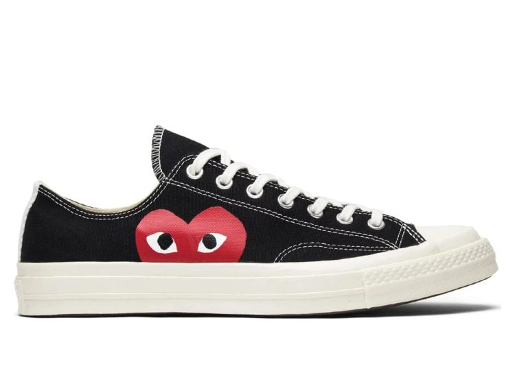 converse chuck taylor all star 70 ox comme des garcons play black