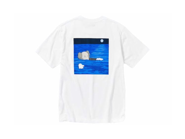 kaws x uniqlo ut short sleeve artbook cover t shirt white