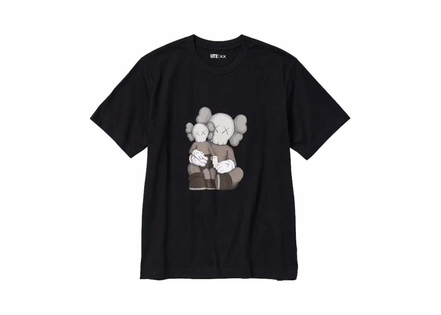 kaws x uniqlo ut short sleeve graphic t shirt black