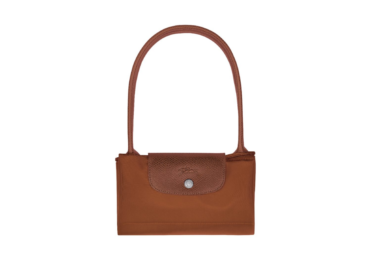 longchamp le pliage green medium tote bag cognac4