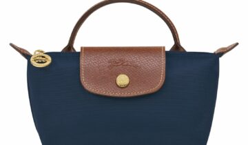 Longchamp Le Pliage Original Pouch With Handle Navy