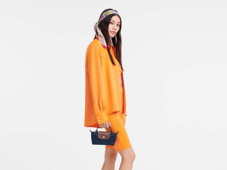 Longchamp Le Pliage Original Pouch With Handle Navy