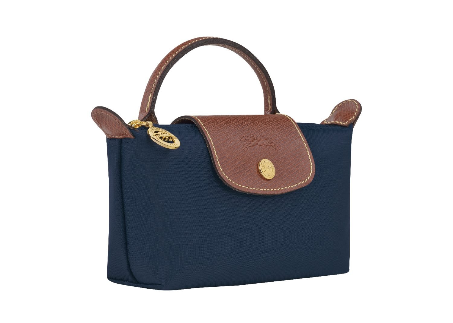 longchamp le pliage original pouch with handle navy3