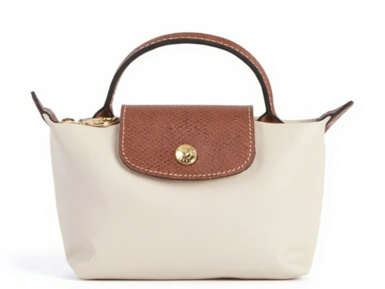 longchamp le pliage original pouch with handle paper